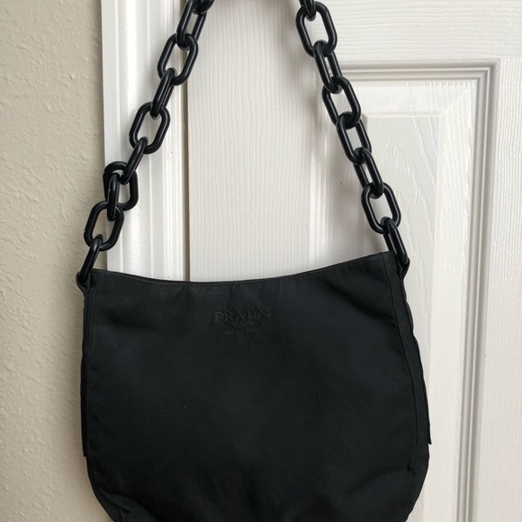 prada plastic chain bag